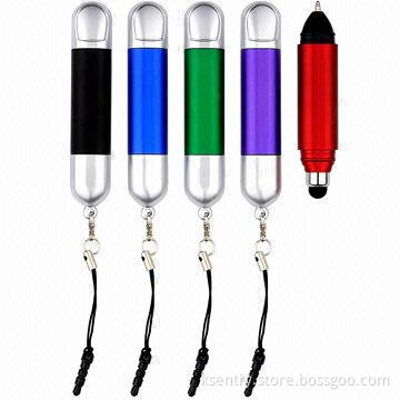 2013 New Promotional 2-in-1 Stylus Touch Pen for iPad/iPhone/Tablet PC/MID Smartphone, OEM Logo